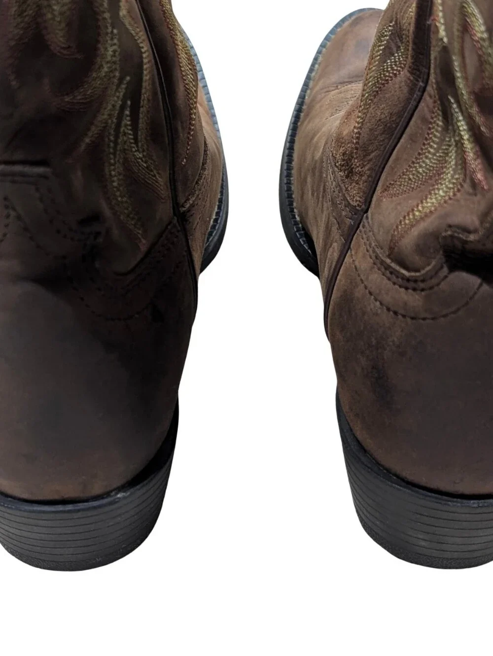 Justin Boots Mens Brown Leather Comb Last Western Cowboy Boots Size 8D